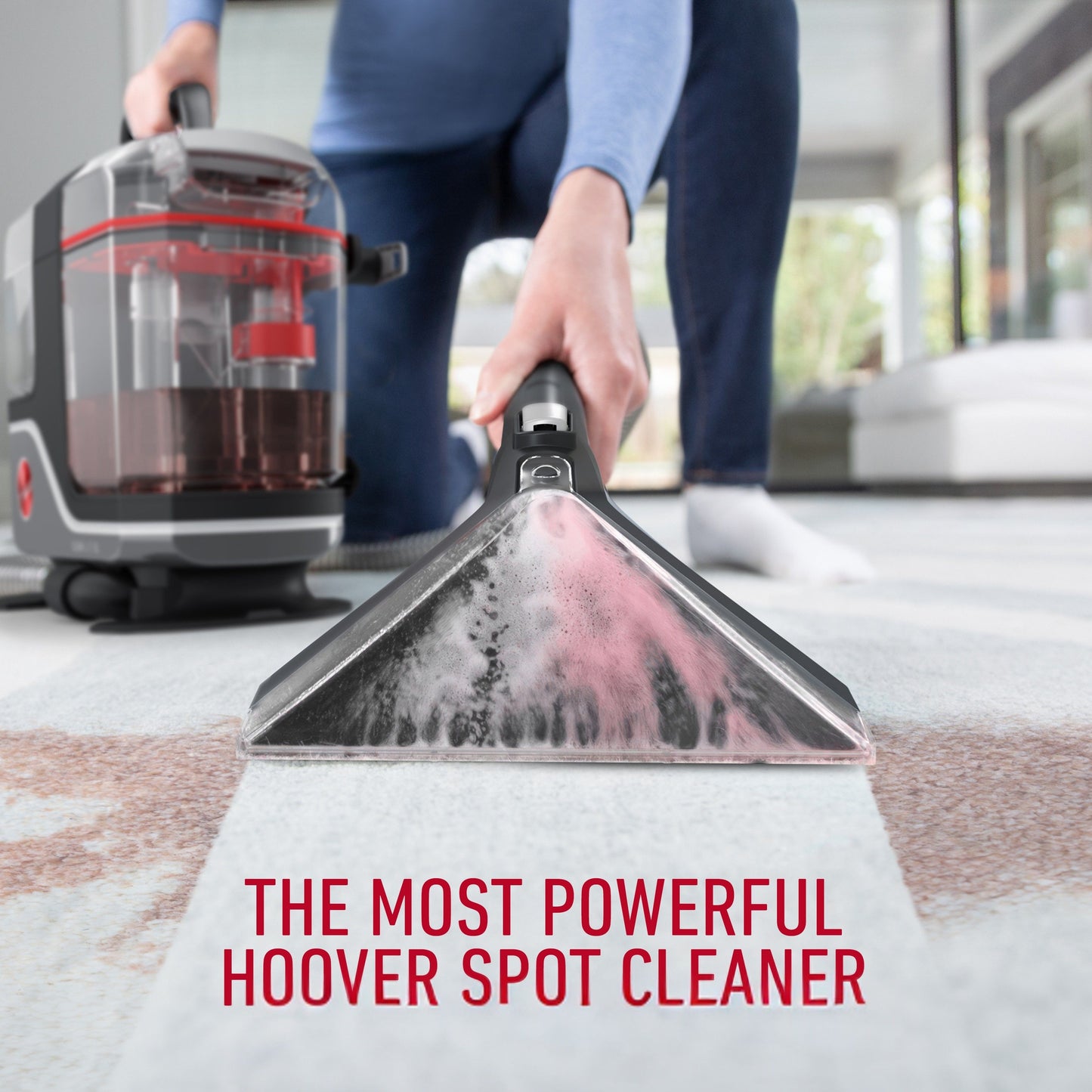 مكنسة Hoover  Cleanslate اللاسلكية لتنظيف البقع (CLSW-CSME)، توفر راحة التنظيف اللاسلكي لسهولة حملها وتنظيف البقع والانسكابات بكل سهولة.