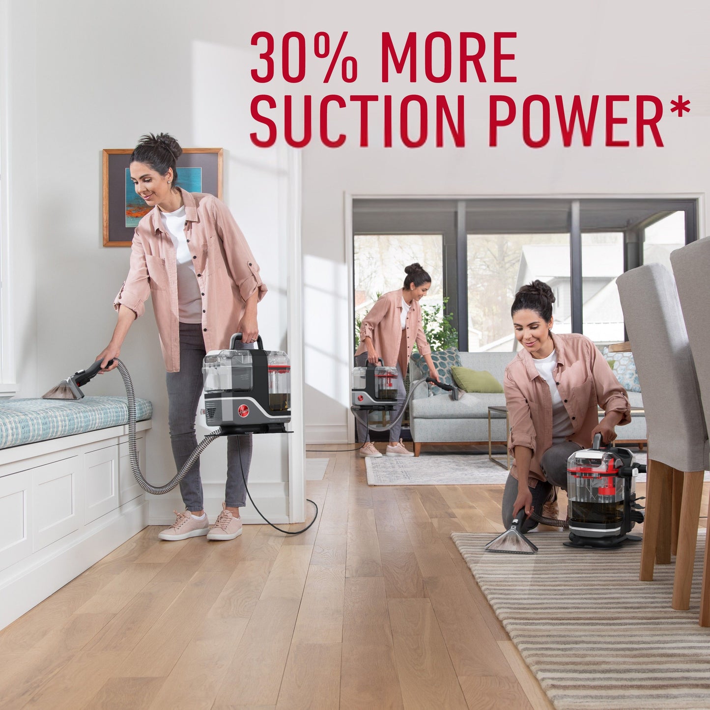 مكنسة Hoover  Cleanslate اللاسلكية لتنظيف البقع (CLSW-CSME)، توفر راحة التنظيف اللاسلكي لسهولة حملها وتنظيف البقع والانسكابات بكل سهولة.